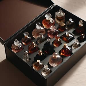 Collection of Elegant Mini Perfume Flacons | Glass Bottles