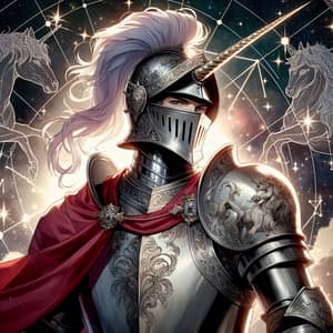 Medieval Knight with Unicorn Motifs | Zodiac Constellations