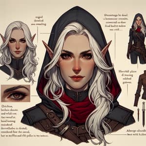 Half-Elf Female Rogue | Disciplined Yet Mischevious Character