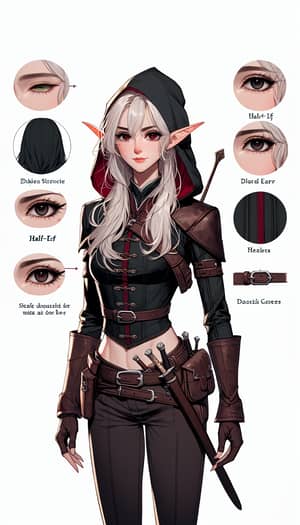 Half-Elf Female Rogue - Mischief and Discipline | North Heritage