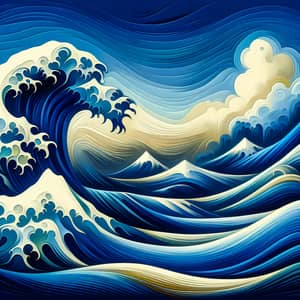 Ocean Waves Abstract | Majestic Sea Scene