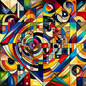 Bold Abstract Shapes and Colors | Art Piece Representation