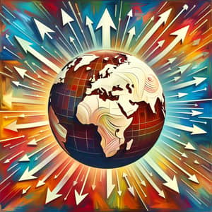 Global Connectivity and Unity through Vibrant Globe Imagery