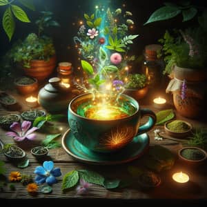 Power of Plants Tea Cup | Nature's Healing Magic