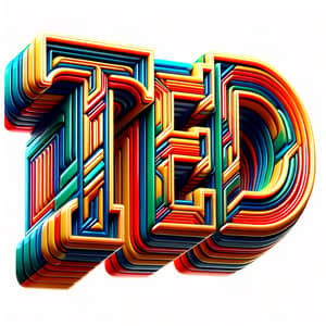 Bold and Vibrant 3D 'Ted' Graffiti Art | Digital Artwork