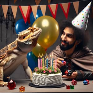 Bearded Dragon and Dungeon Master Birthday Celebration
