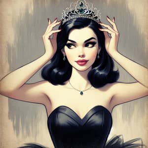 Vintage 1950s Elegance: Fairytale Princess Style