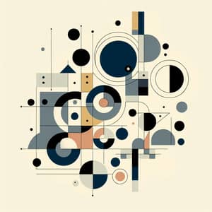 Minimalistic Abstract Shapes: Monotone Composition