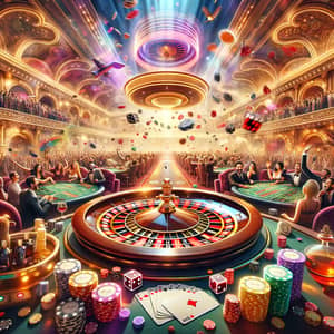 Dynamic Casino Background for Promotional Use