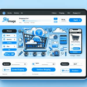 Sky Image Electronic & Laptop Shop - Professional CV Cart Design