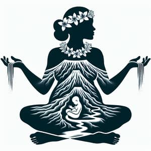 Mauna Kea Volcano Pregnant Woman Nature Connection