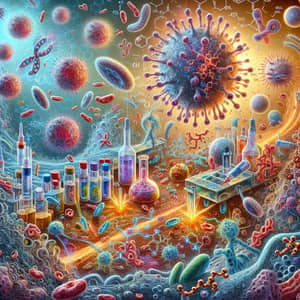 Immunoch​emistry Illustration: B Cells, T Cells, Antibodies & Antigens