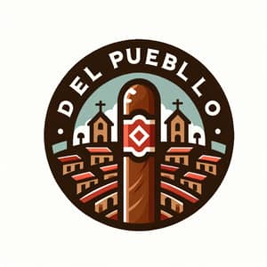 Del Pueblo Cigars - Authentic Handcrafted Cigar Logo Design