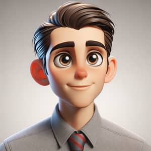 Friendly and Approachable 3D Animated Male Character