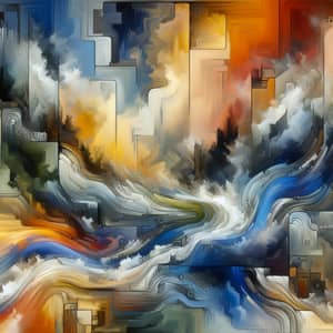 Dynamic Abstract Expressionist Art for Recovery