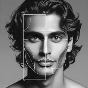 Handsome Man with Golden Ratio Facial Features | Mixture of Young Andrew Garfield & Johnny Depp