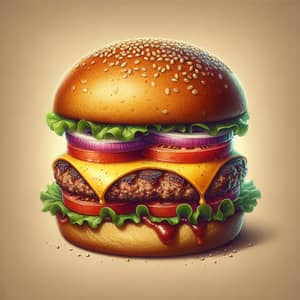 Delicious and Juicy Burger - Perfectly Crafted