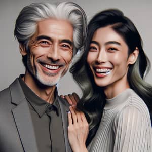 Age-Difference Asian Couple: Elegant Wisdom meets Youthful Vitality