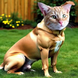 Cat with Dog Body Hybrid - Intriguing Feline and Canine Mix