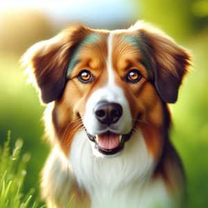 Bright & Energetic Dog on Green Grass | Curious & Playful Pet
