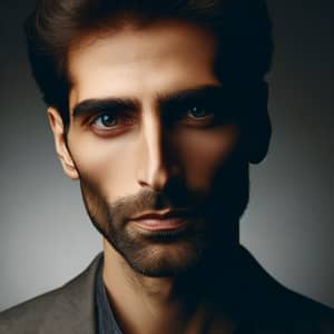 Middle-Eastern Intelligent Man Portrait