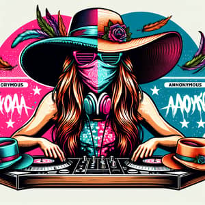 DJ Hat: Electronic DJ & Hat Maker with Pop Art Logo