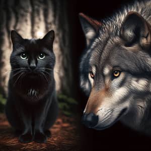 Cat and Wolf Interaction: Unique Connection Between Domestic Feline and Wild Wolf