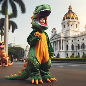 Dinosaur Dressed in Costume - Fun Dino Outfit