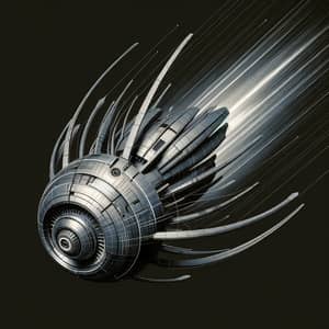 Elegant Futuristic Flying Object for Sci-Fi Enthusiasts