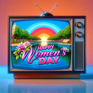 Happy Women's Day Celebration | Virtual TV with Nature Scene