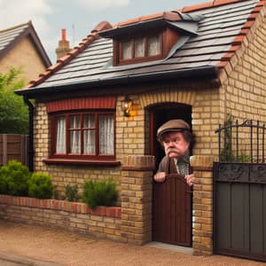 Peaceful Neighborhood: Quaint Brick House & Robust Gentleman