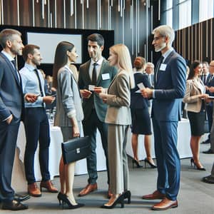Professional Business Event with Diverse Attendees