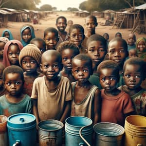 Hope and Resilience: African Children in Need of Clean Water