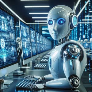 Futuristic Robot Assistant | Efficient 24/7 Online Support