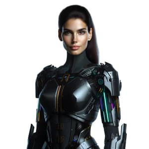 Futuristic Cyberpunk Style Tall Woman - Confident and Athletic