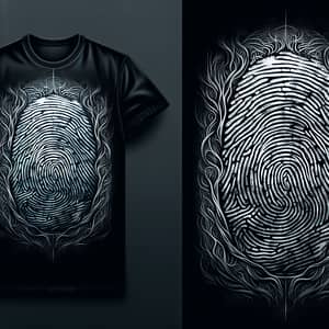 Mysterious Fingerprint T-Shirt Design | Horror Theme