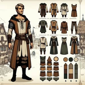 Medieval Style Human Character for 2D Video Game