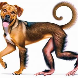 Dog-Monkey Hybrid: Playful Creature with Unique Features