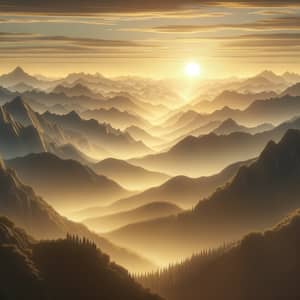 Serene Mountain Range Sunrise | Tranquil Nature Motion Video