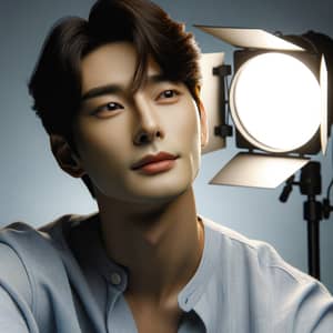 High-Quality Aesthetic Portrait of Korean Man with Unique Features