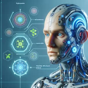 Futuristic Cyborg: Advanced Technology with Organic Components