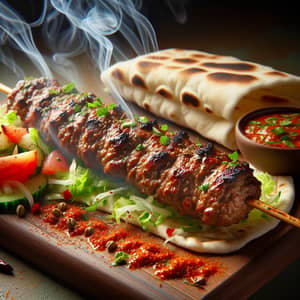 Delectable Kabab on Skewer - Freshly Grilled & Seasoned