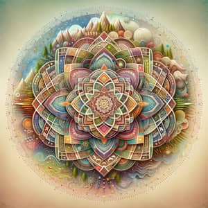 Holistic Life Mandala: Connecting Nature and Harmony