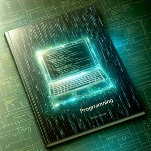 Programming Cover Page - Binary Code Background and Laptop Image