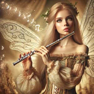 Enchanting Fairy Bard Playing Flute | Ethereal Beauty