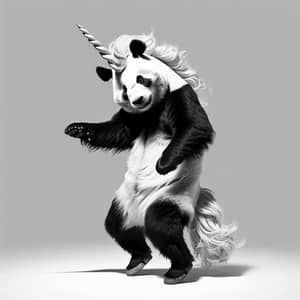 Dancing Panda Unicorn Dad: Playful & Adorable Fusion!