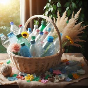 Plastic Bottles Basket: Sustainable Storage Solution