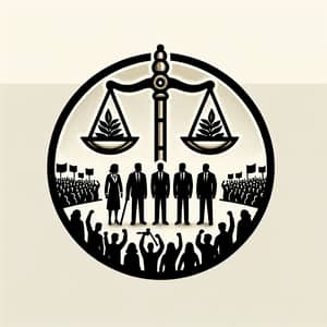 Justice Advocates Logo: Team of 10 vs. Crowds for Fairness