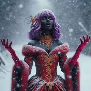 Jinx in the Snow: A Stunning Winter Opera Scene