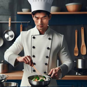 Hmong Professional Chef in Traditional Attire | Culinary Expert in Action